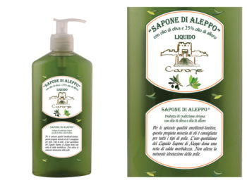 Carone - Sapone di Aleppo - Sapone Liquido con 25% olio di oliva e alloro