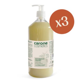 Carone Cosmetics Sapone Aleppo Detergente Liquido 1LT 00831 002 Carone Cosmetics • Sapone di Aleppo • Prodotti Cosmetici Naturali