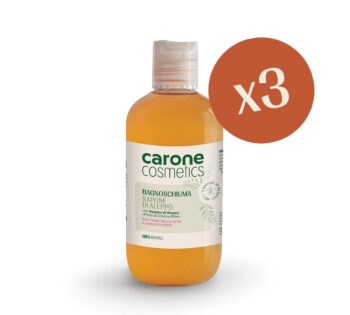 Carone Cosmetics Sapone Aleppo bagnoschiuma proteine della seta 250 0601 002 Carone Cosmetics • Sapone di Aleppo • Prodotti Cosmetici Naturali