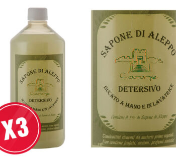 Carone - Sapone di Aleppo - Detersivo liquido lavatrice multipack 3 pezzi