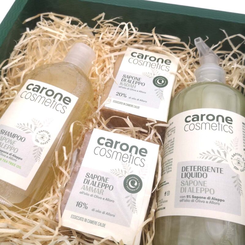 Carone Cosmetics Box Carone Aleppo 003 Carone Cosmetics • Sapone di Aleppo • Prodotti Cosmetici Naturali